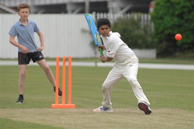 Boy with cricket bat